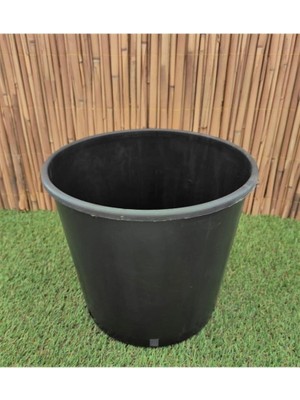 Üretim Saksısı 2 Adet 14 Lt 28X27 cm Plastik Saksı Siyah Üretim Saksı Bitki Üretim Saksısı