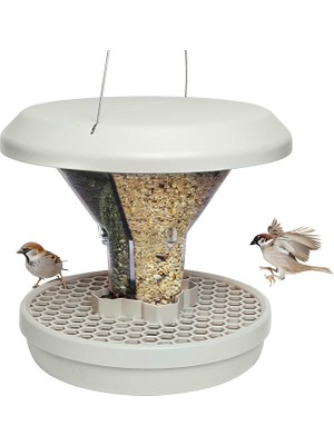 Kuş Yemi Silosu Davos Smart Birds. Kuşları Besleyin - Kemirgenler Değil! Asmak Için Sağlam ve Güvenilir. 2 Yem Odası. Ab'de Üretilmiştir. Açık Gri, 1 820 001KA