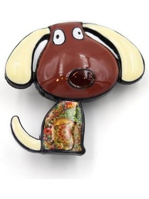 Aydogan's Köpek Broş - Kahverengi