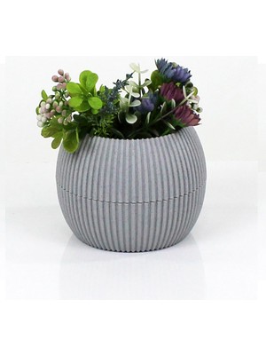 Aydogan's Mercan Saksı 2 Numara 0,35 Litre Su Hazneli Dekoratif Kaktüs Sukulent Saksı 11,8x9,2 cm