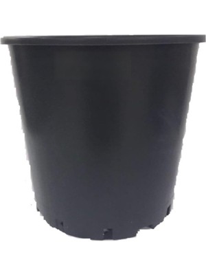 Üretim Saksısı 2 Adet 30X30 cm 18,5 Lt Plastik Saksı Siyah Üretim Saksı Bitki Saksısı