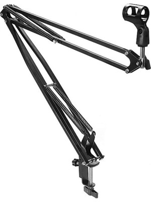NB40 Stüdyo Masa Mikrofon Standı (50X50 Büyük Boy) Siyah
