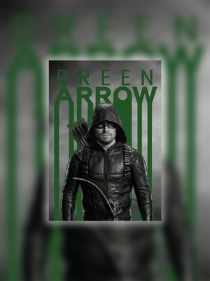Tugo A4 Boyutunda Metal Green Arrow Tablosu