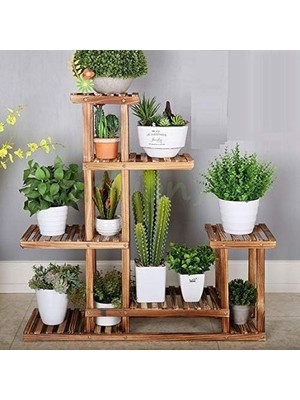 Standı 6 Katlı Saksılık Çiçeklik Çok Katlı Dekoratif Saksı Standı