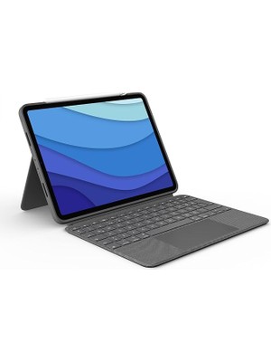 Combo Touch Klavyeli iPad Kılıfı, Ayrılabilir, Trackpad ve Smart Connector Özellikli, Arka Aydınlatma ve Destek Ayaklı Klavye, iPad Pro 11 Inç 1. 2. 3. ve 4. Nesil ile Uyumlu, Gri