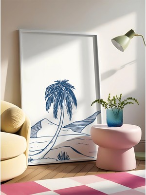 Des Vu Print Deniz Temalı Çerçevesiz Poster