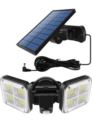 Güneş Enerjili 120 LED Şarjlı Hareket Sensörlü 500 Lümen Solar Aydınlatma Lamba