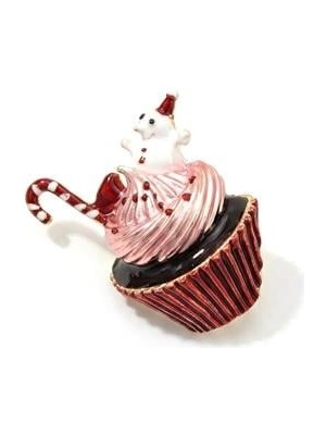 Aydogan's Kardan Adamlı Kek Yılbaşı Broş - Kırmızı