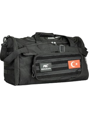 Tactical Duffel Bag Silindir Çanta Siyah