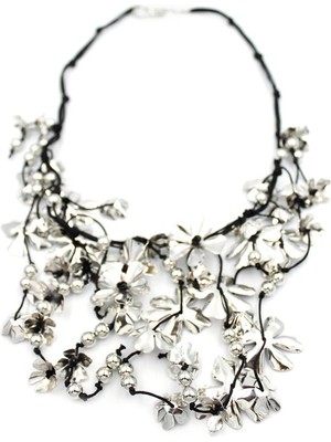 Aydogan's Metal Çiçek Kolye - Gümüş