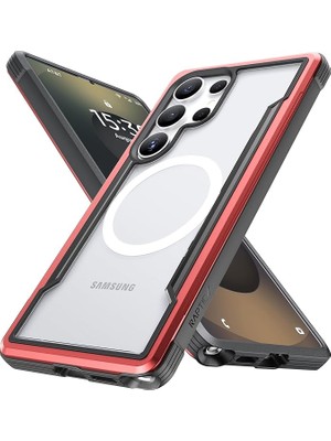 Samsung Galaxy S25 Ultra Için Shield Manyetik Kılıf – Magsafe ile Uyumlu, [13FT Mil-Grade Düşme Koruması], Dayanıklı Eloksallı Darbeye Dayanıklı Alüminyum Çerçeve Ince Samsung S25 Ultra Kılıf