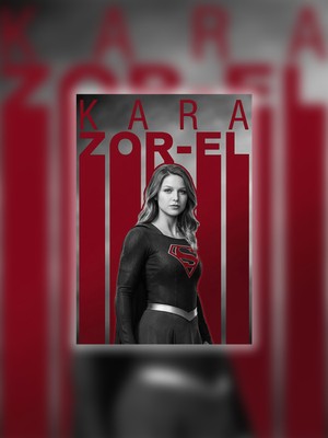 Tugo A4 Boyutunda Metal Supergirl Tablosu