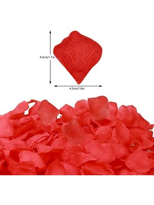 Vera Vtc Kırmızı Renk Gül Yaprağı Şekilli Konfeti – 1 Paket 100 Adet 965874