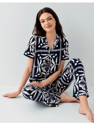 Ang Butik Arnetta 3567-S Kadın Gömlek Pijama Takım