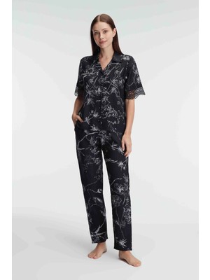 Ang Butik Anıl 9895 Kadın T-Shirt ve Pantalon Takım