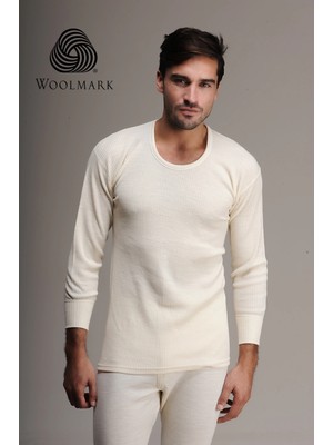 Ang Butik Hasyün 1002 %100 Yün Erkek Uzun Kol Fanila