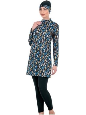 Ang Butik Fantasy 3316 Bayan Desenli Tesettür Mayo