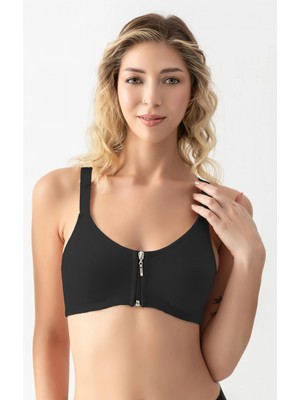 Ang Butik Gallipoli 1061 Kadın Desteksiz Fermuarlı Sporcu Sütyen