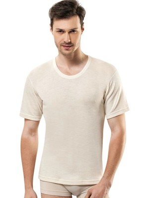 Ang Butik Şalcı 415 Erkek Yün Kısa Kol Fanila