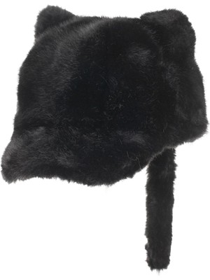 Ang Butik Suyutti K24440-06-001 Bayan Kürklü Siperli Şapka