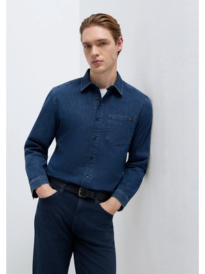 Mavi Eric Mavi Edition Puslu Indigo Mavisi Jean Gömlek 0211504-91348