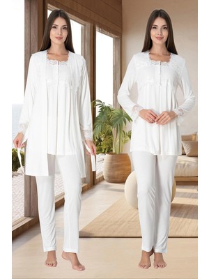 Ang Butik Effortt 2401  Sabahlıklı Lohusa Pijama Takımı