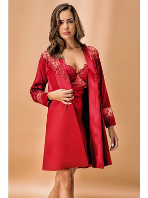 Ang Butik Nurteks 5384 Bayan Sabahlık  Gecelik Takım