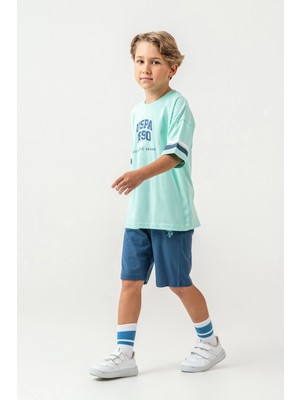 Ang Butik Us Polo 2414-4 Erkek Çocuk Bermuda Takım