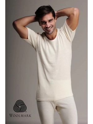 Ang Butik Hasyün 1000 %100 Yün Erkek Kısa Kol Fanila