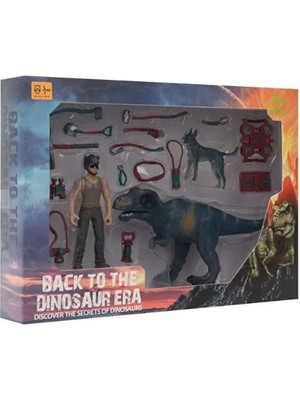 isiltikidsmoda Kadın Figürlü Dinozor Set-Mega