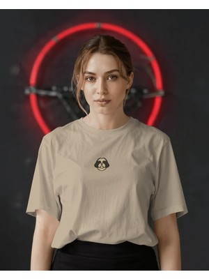 Muhtar Store Shih Tzu Köpek Baskılı Unisex Oversize Tişört – Minimal Sevimli Shih Tzu Tasarım