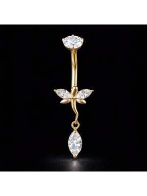 Rupen Kraft Işıl Işıl Sallantılı Yusufçuk Model Göbek Piercingi Yusufçuk Model Piercing