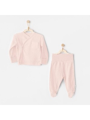 isiltikidsmoda AC25557 Set 2'li Zıbın Takım Pink