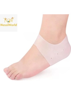 isiltikidsmoda Silikon Topuk Çorabı Beyaz Renk