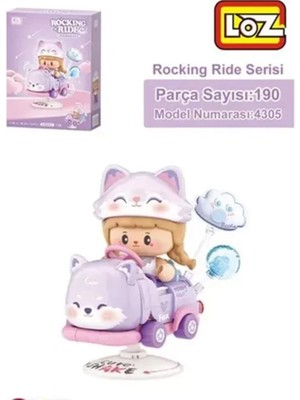 isiltikidsmoda LZ-4305 Nessiworld Fox Sallanma Sürüşü 190 Parça Block Oyuncak