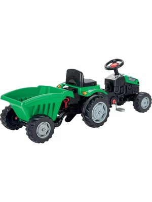 isiltikidsmoda 07 316 Traktör Römorklu Pedallı Yeşil