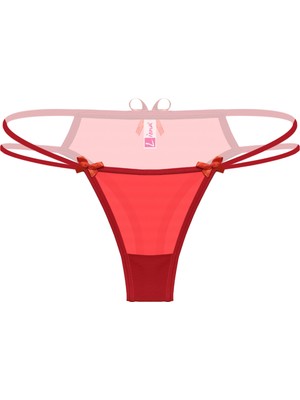 Byb Moda Tasarım Giyim Kadın Fantezi Külot Kırmızı Renk Beruflic