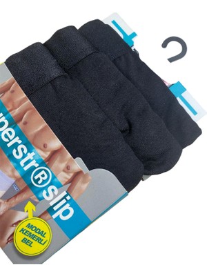 Byb Moda Tasarım Giyim Star 109 Erkek  3'lü Modal Slip Beruflic