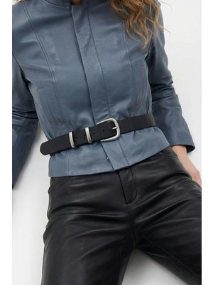 Milleniva Çift Köprülü Siyah Kadın Bel Kemeri