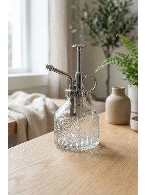 binbirdemet Vintage Cam Bitki Sulama Şişesi - Şeffaf