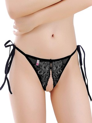 Byb Moda Tasarım Giyim Ağı Açık Büyük Beden Siyah Fantezi String Beruflic