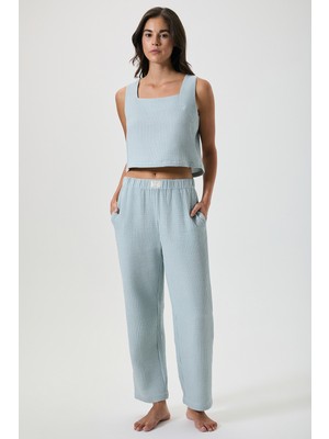 Penye Mood %100 Pamuk Waffle Pijama Takımı