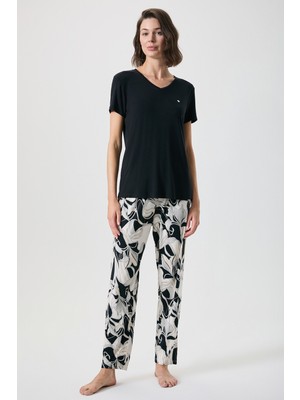 Penye Mood Viskon Pijama Takımı