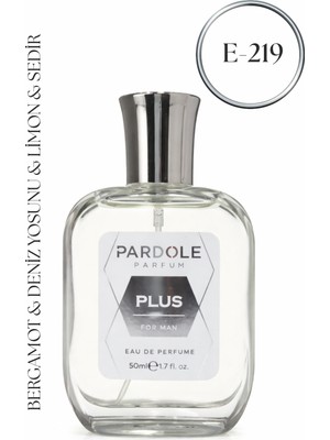 Pardole E-219 Odunsu Aromatik Favoris Erkek Parfum - 50 ml – Bergamot, Deniz Yosunu, Limon, Sedir Ağacı