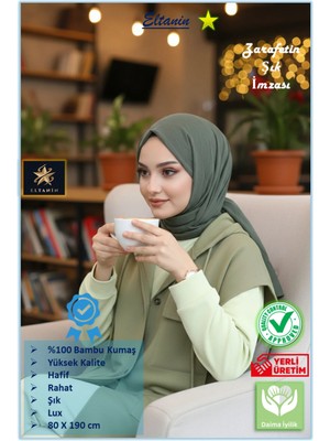 Güneş Bambu Kraş Şal (Tesettür Giyim, Yüksek Kalite, Hafif, Rahat, Şık, Premium, Lux, Shawl, Scarf)