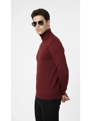 Hobilinka Tam Boğazlı Balıkcı Yaka Triko Kazak Yumuşak Dokulu Pamuklu Ince Dokuma, Uzun Kollu Rahat Regul