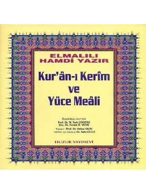 Kuranı Kerim ve Yüce Meali Orta Boy (Sarı)