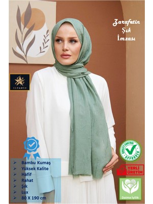 Güneş Bambu Kraş Şal (Tesettür Giyim, Yüksek Kalite, Hafif, Rahat, Şık, Premium, Lux, Shawl, Scarf)