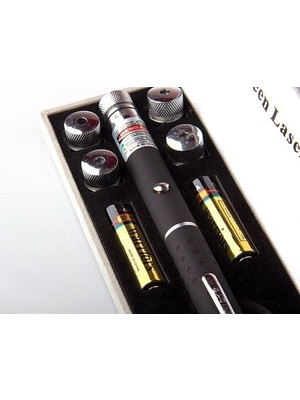 Hobilinka Yeşil Lazer Pointer 50 Mw 15 Km Etkili (5 Başlıklı)