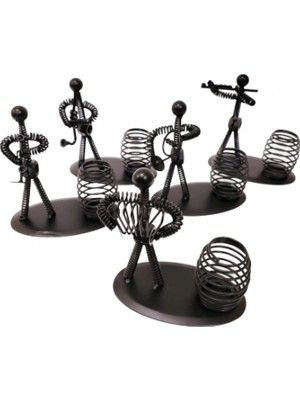 Skygo Ramia Premium | Dekoratif Metal Adam Müzisyen Kalemlik | TG-HB-2026